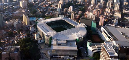 Foto aérea do Allianz Parque (WTorre)