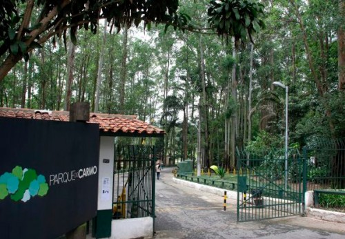 Entrada do parque do Carmo