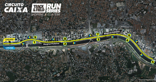 Percurso de 10 km