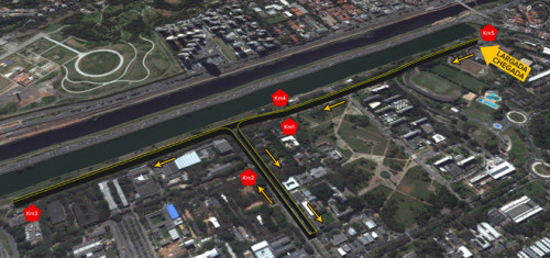 Percurso do Circuito Corujão 2015