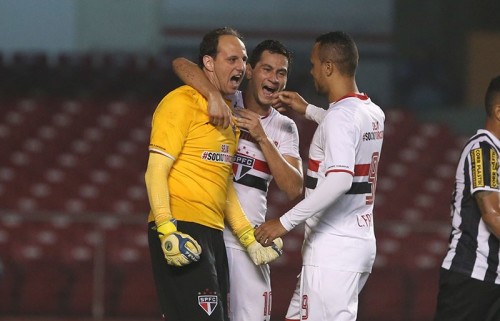 Rogério Ceni, PH Ganso e Luis Fabiano (Rubens Chiri/saopaulofc.net)