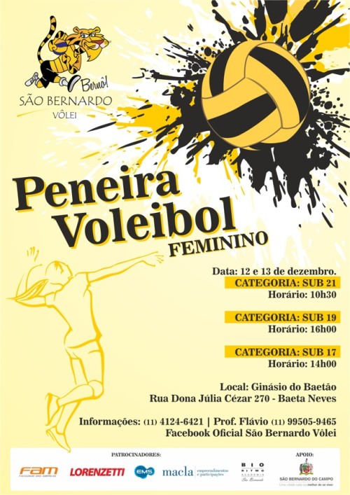 "Peneira" feminina são-bernardense