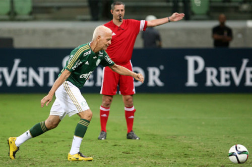 Ademir da Guia jogou no Allianz Parque em 2014 (Fabio Menotti/Ag Palmeiras/Divulgação)