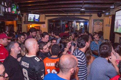 O'Malley's São Paulo em dia de Super Bowl: cheio (O'Malley's)
