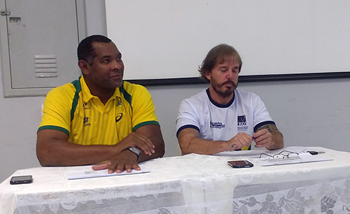 Daniel Suarez, o Cubano, e Carlos Casalino (Esportividade)