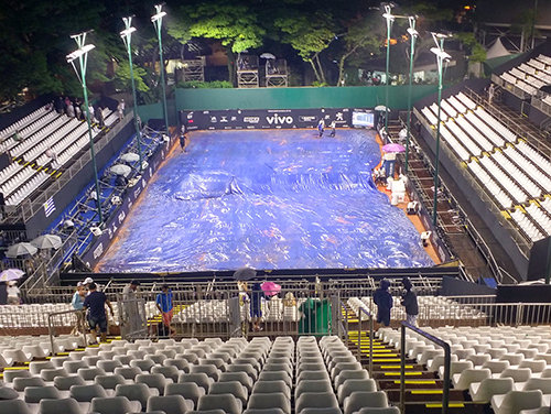 Choveu, e final do Brasil Open de 2017 será retomada na segunda-feira (Esportividade)