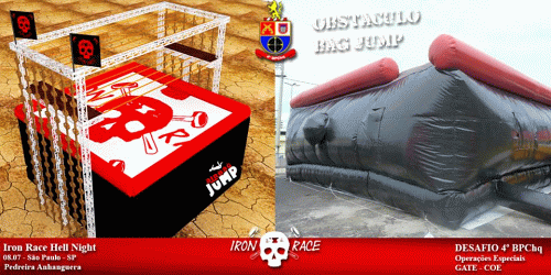Obstáculo da Iron Race Hell Night