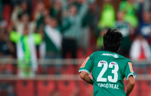Tiago Real, meia do Palmeiras (Cesar Greco/Ag Palmeiras)