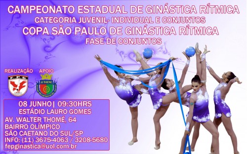 Cartaz da Copa São Paulo de ginástica rítmica