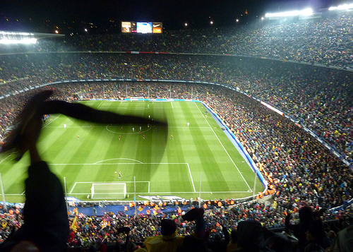 O Camp Nou, em Barcelona