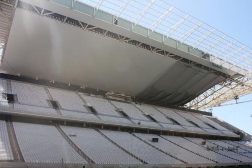 Arena Corinthians em fevereiro de 2014 (Odebrecht)