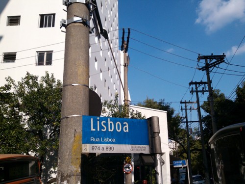 Rua Lisboa, onde fica o Goethe-Institut de São Paulo (Esportividade)