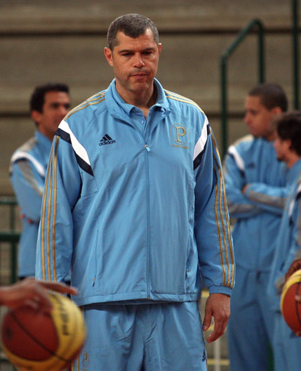 Betão, treinador da equipe de basquete do Palmeiras (Fábio Menotti/Ag Palmeiras)
