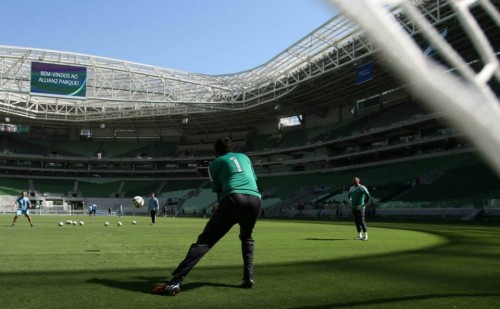 Primeiro treino do Palmeiras no Allianz Parque (Cesar Greco / Agência Palmeiras)