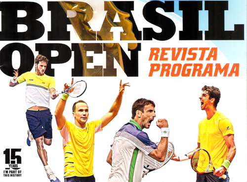 Capa de revista com tenistas que não jogam mais no Brasil Open de 2015