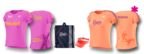 Kit feminino (com asterisco, camiseta finisher)