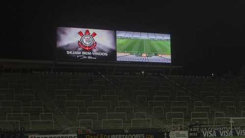 Telão norte da Arena Corinthians (Daniel Augusto Jr/Ag. Corinthians)