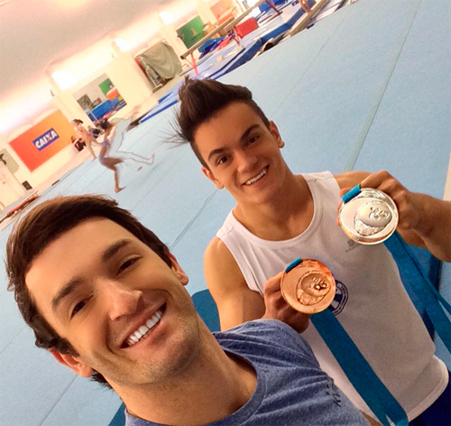 Diego Hypolito e Caio Souza (instagram do Diego)
