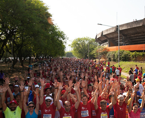 Momentos antes da largada da Volta da USP (Divulgação)