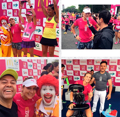 A ex-levantadora Carol Albuquerque participou da M5K (instagram/carolinaalbuquerque2)