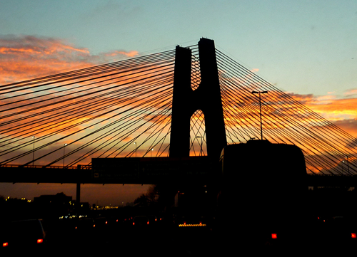 Ponte estaiada da marginal do Pinheiros, em São Paulo (Pedro Savério Penna)