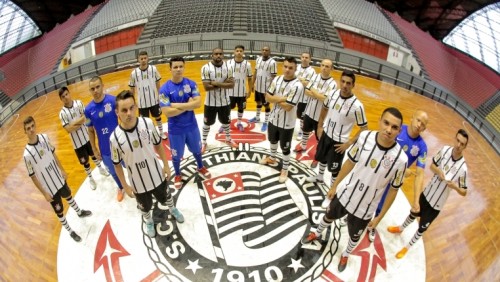 Time de futsal do Corinthians no Parque São Jorge (Divulgação)