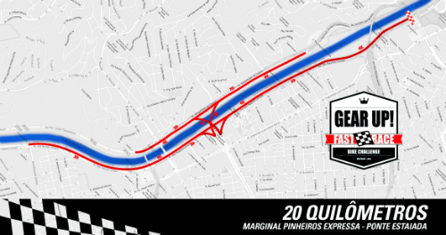 Percurso da prova ciclística