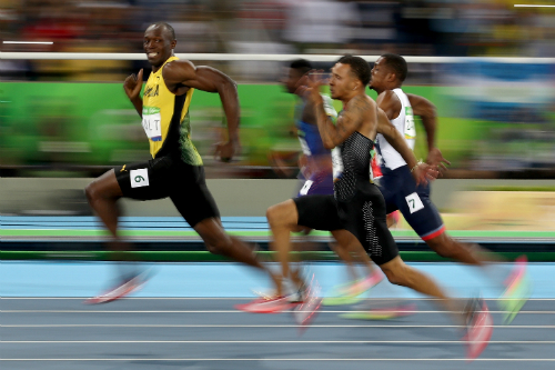 O jamaicano Usain Bolt nos 100 metros rasos: dominante (Cameron Spencer/Getty Images)