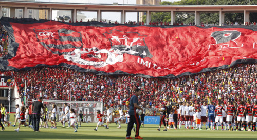 Flamengo no estádio do Pacaembu (Gilvan de Souza/site oficial do Flamengo)