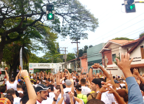 Minutos antes da largada de Caminho da Paz-2016 (Esportividade)