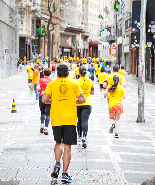 Centro histórico de São Paulo é cenário de corrida (Circuito Rios e Ruas Caixa) Centro histórico de São Paulo é cenário de corrida (Circuito Rios e Ruas Caixa)
