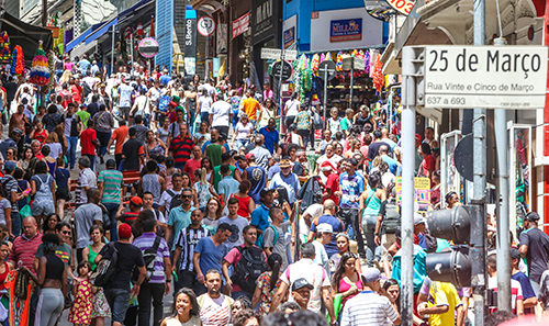 Ladeira Porto Geral e placa da rua 25 de Março (Paulo Pinto/Fotos Públicas)