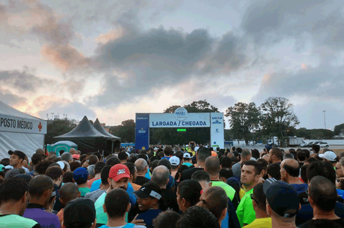 Um pouco antes da largada da etapa de Santana do Circuito Caixa da Cidadania (Esportividade)