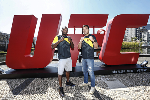 Derek Brunson e Lyoto Machida em São Paulo (UFC/Divulgação)
